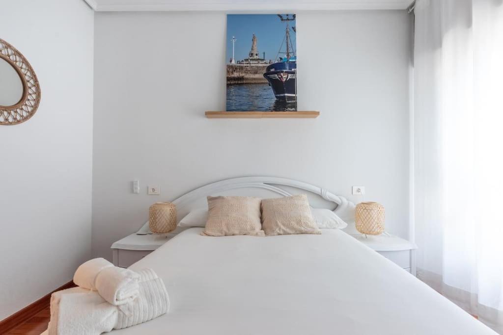 Acogedor Piso En Santurtzi .Parking Privado Lägenhet Exteriör bild